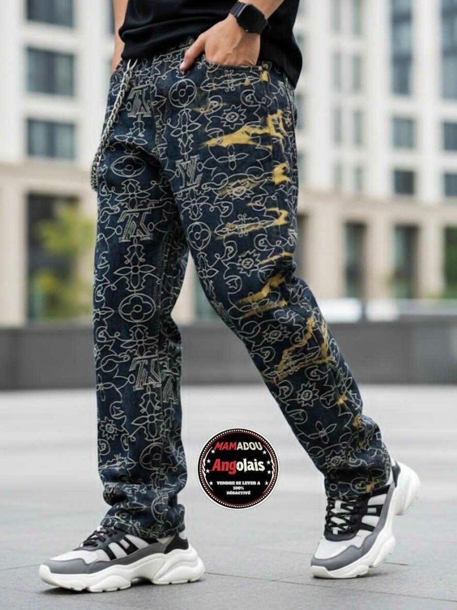 Jean décontracté imprimé