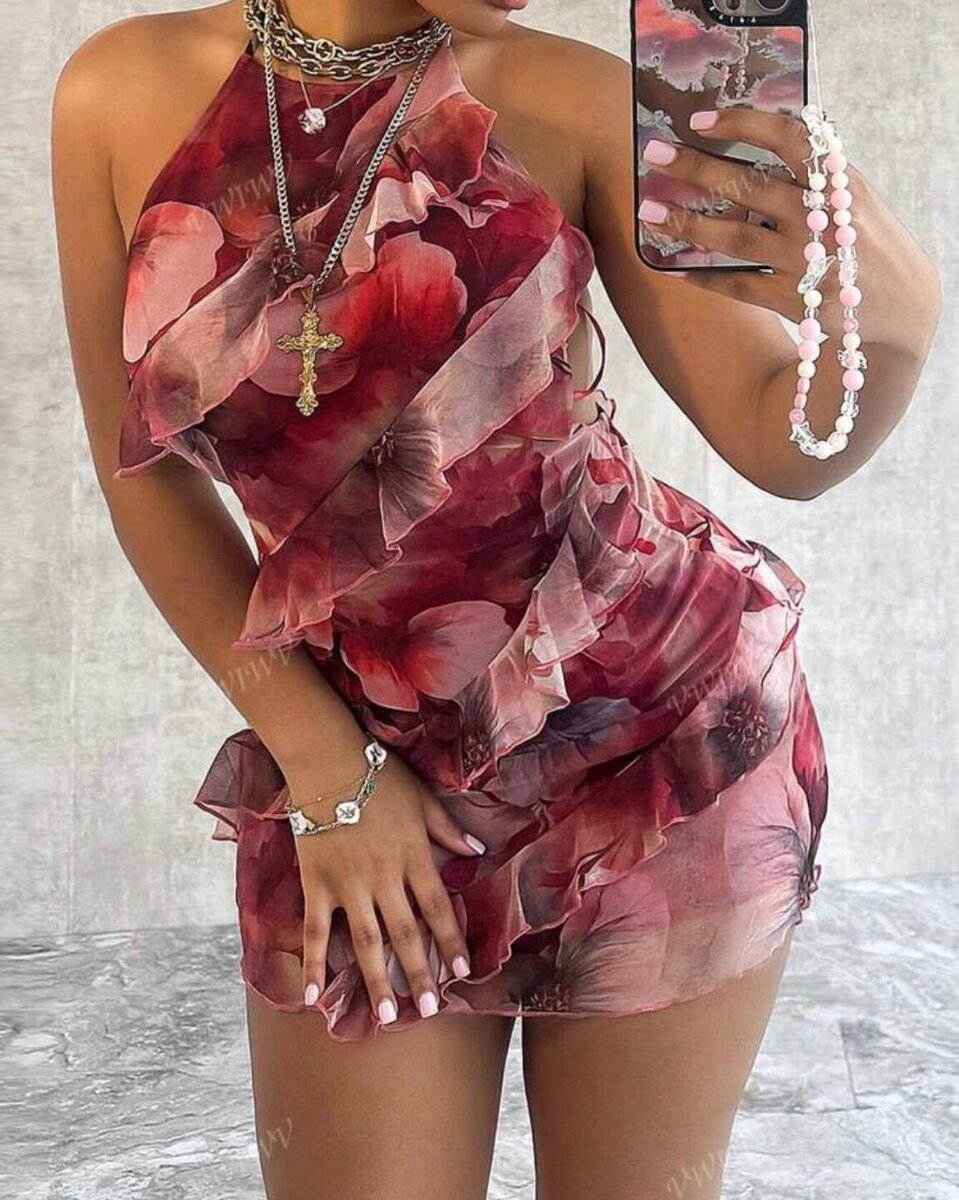 Halter Neck Backless Straps