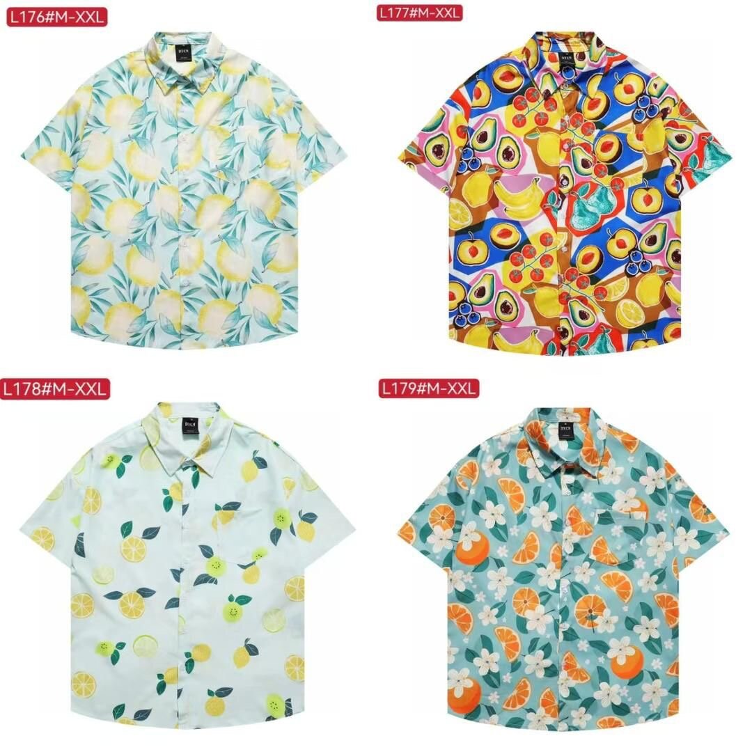 Chemises à motifs colorés