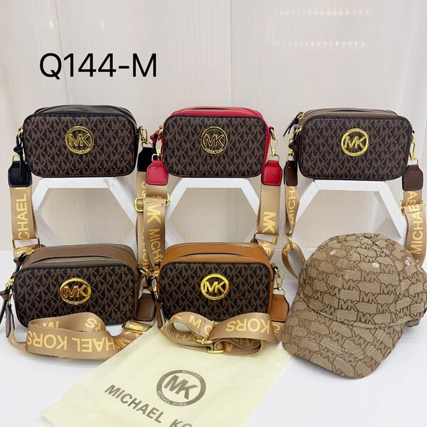 Ladies handheld bag with cap