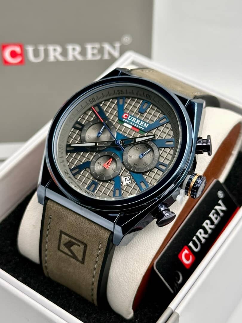 Montre Homme CURREN Cuir Marron