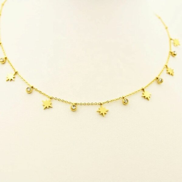 Gold Star Charm Necklace