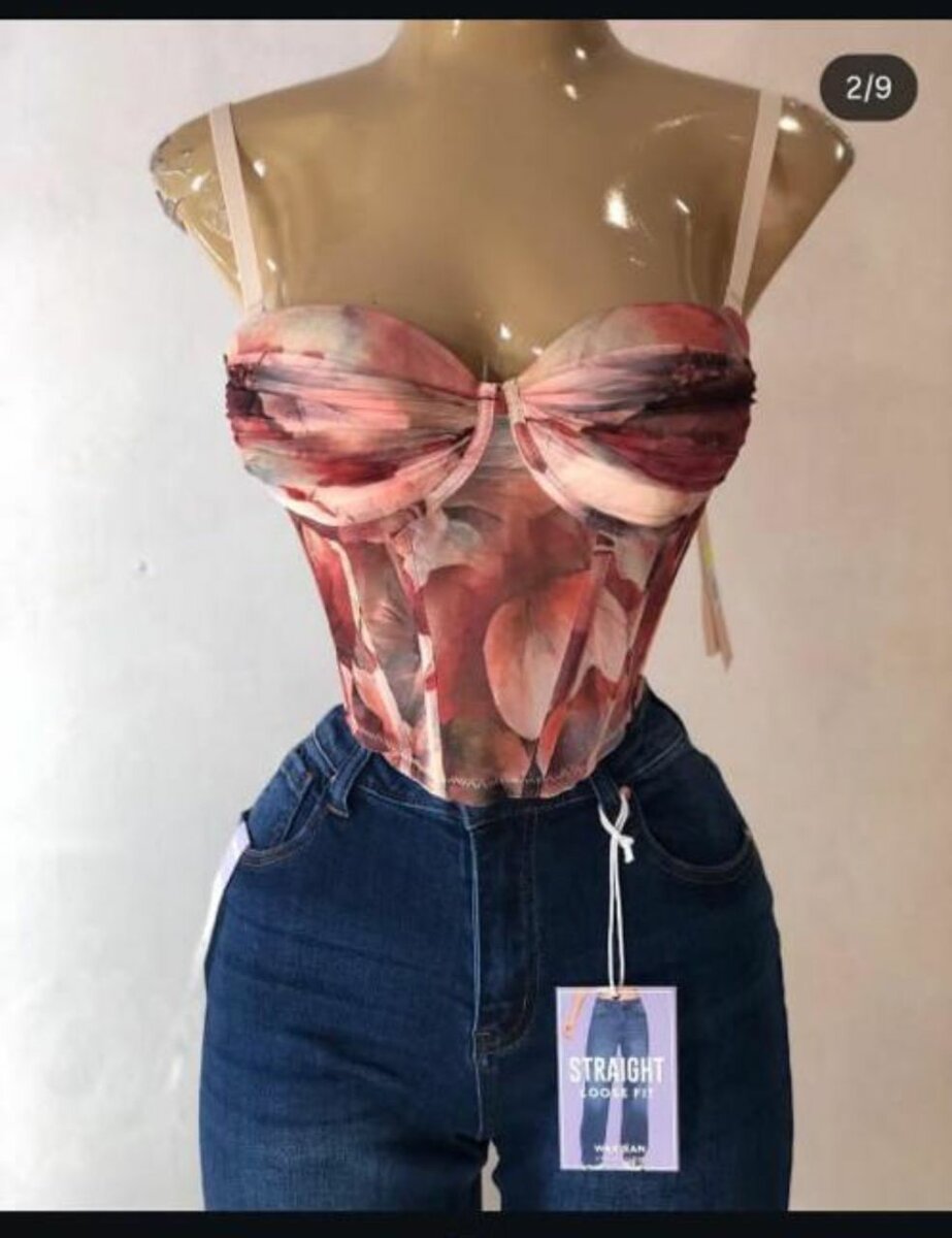 Corset Bustier Fleur SHEIN