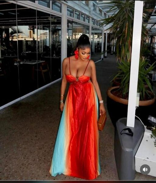 Robe longue dégradé élégante