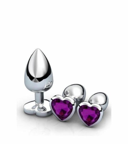 Plug Bijou Coeur Argenté