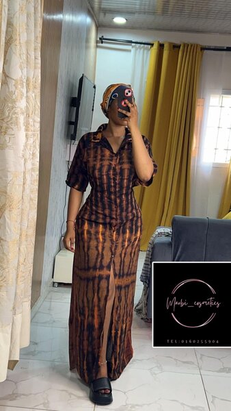 Robe longue bohème à imprimé