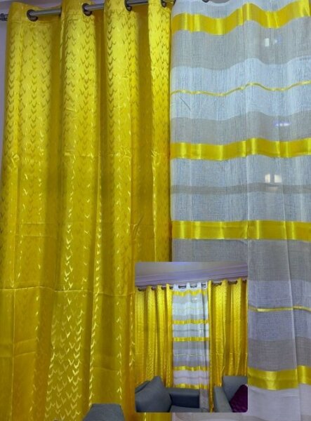 2 + 1 voile curtains