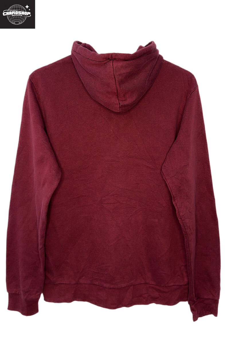 Hoodie en coton bordeaux