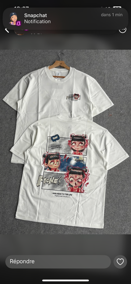 T-shirt imprimé tendance