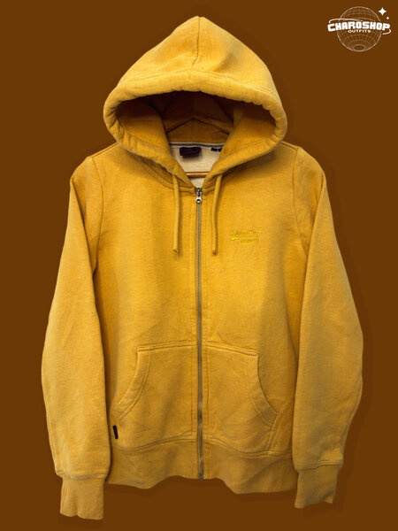 Sweat à capuche jaune