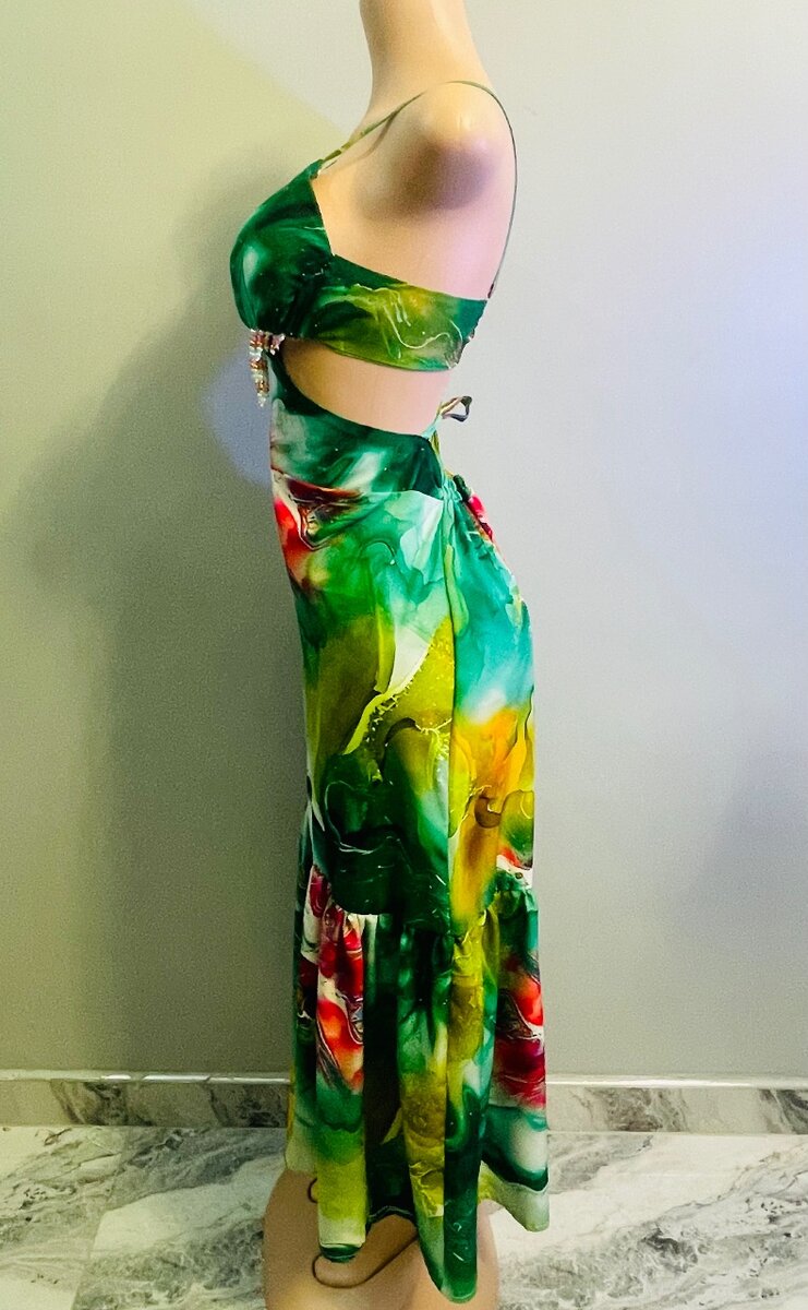 Hollow camisole dress