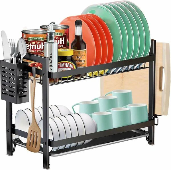 Égouttoir à vaisselle, égouttoir à vaisselle en acier inoxyd