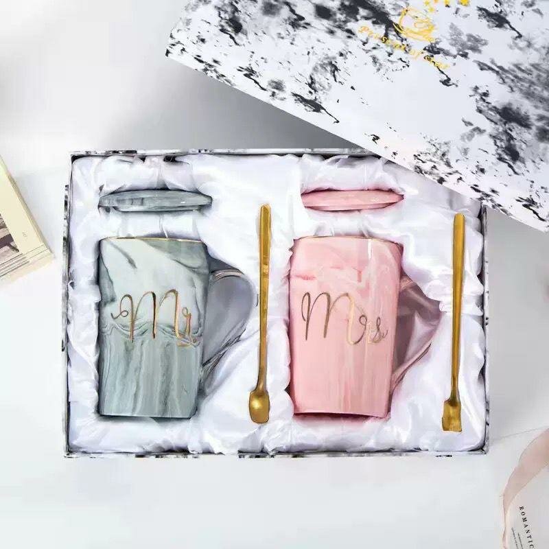 Set Cadeau Mugs Duo Élegant