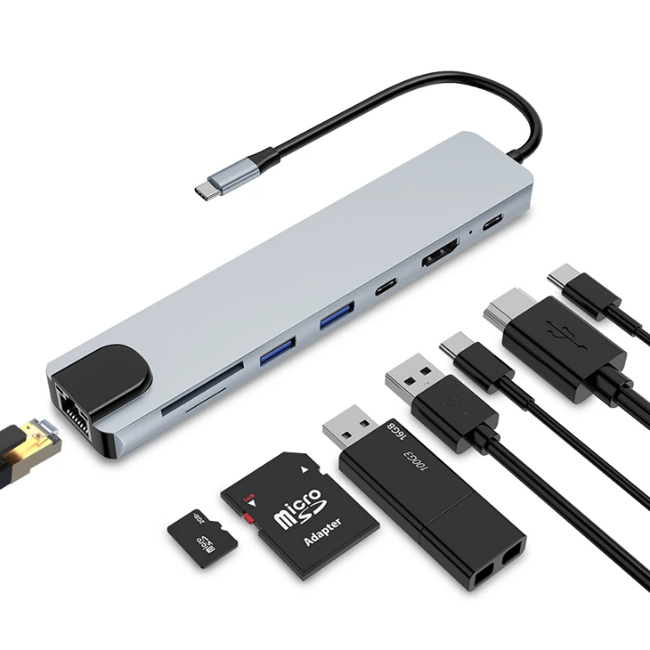 Adaptateur USB-C 8-en-1