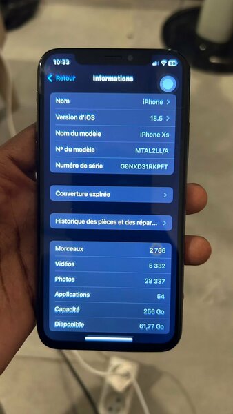 iPhone XS 256 Go Noir