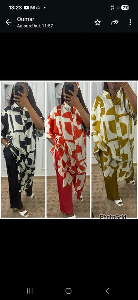 Ensemble Tunique à Motifs