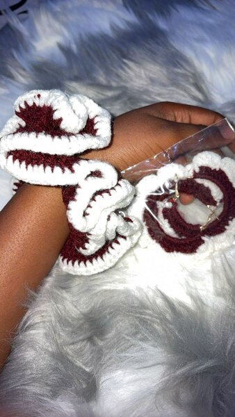 Chouchou coloré au crochet