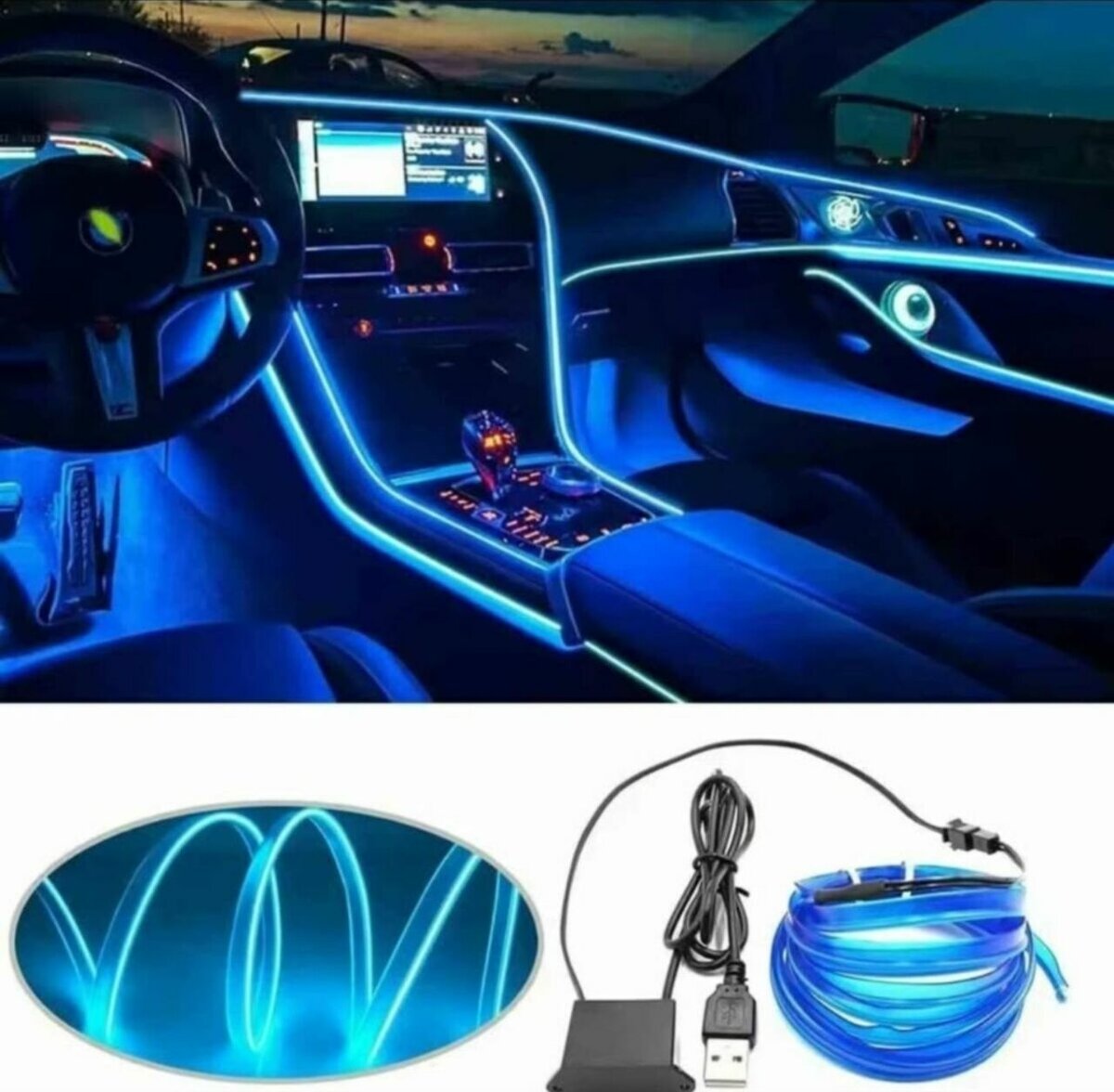 Kit d'Éclairage LED Intérieur Voiture