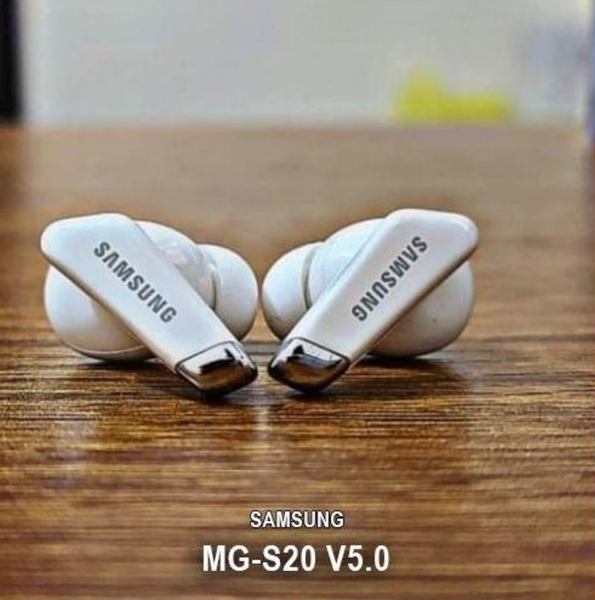 Ecouteur Bluetooth Sans Fil Samsung MG-S20 V5.0 LED Earphones Blanc