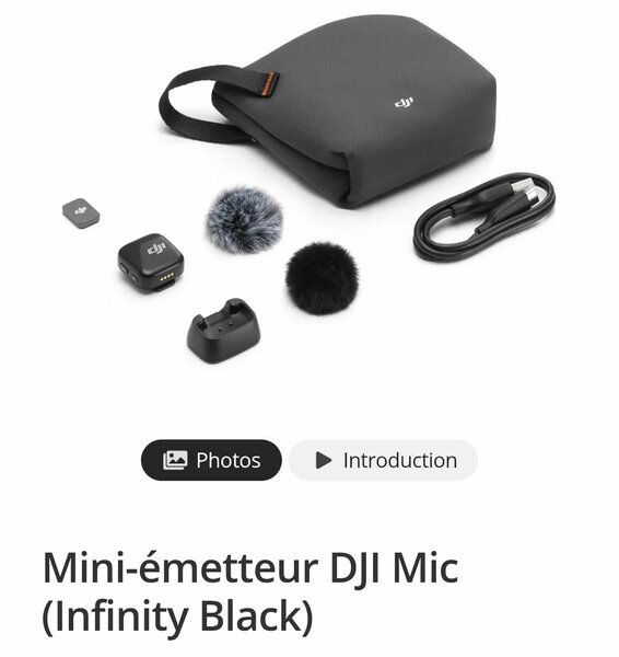 Émetteur sans fil DJI Mic