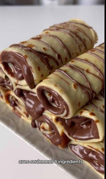 Crêpes au chocolat  nutella