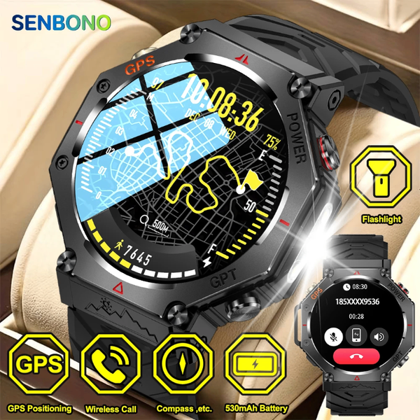 Montre connectée SENBONO GPS étanche
