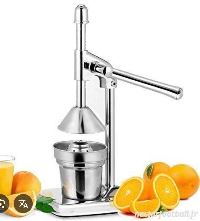 Presse agrumes manuel en acier inoxydable