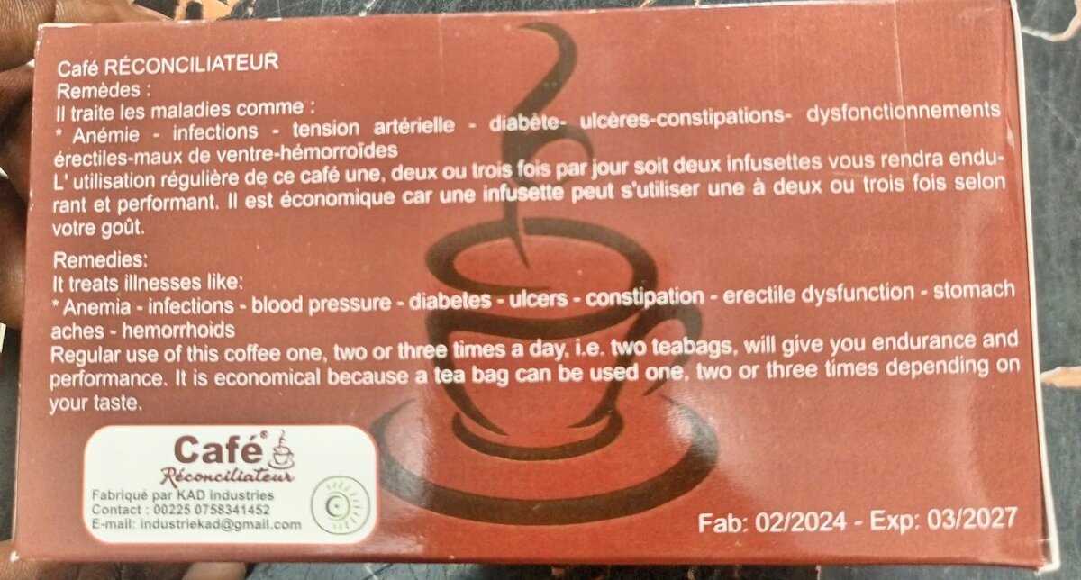 Café Réconciliateur Infusions