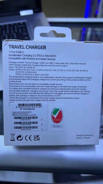 Samsung 45w PD adapter