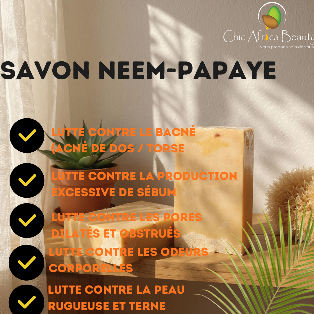 Savon du corps au neem-papaye