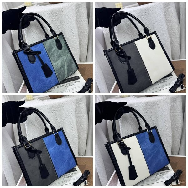 Sac à main bicolore élégant