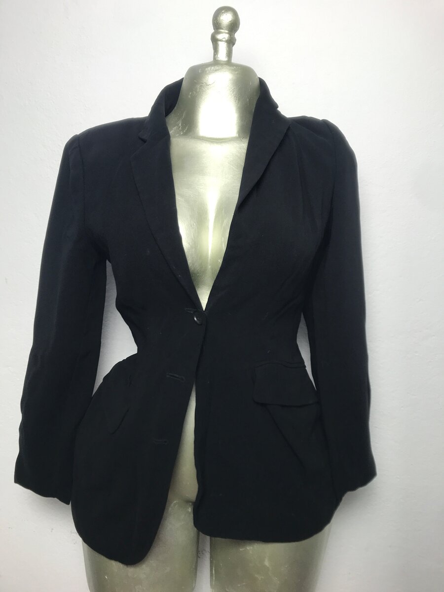 Blazer noir élégant femme