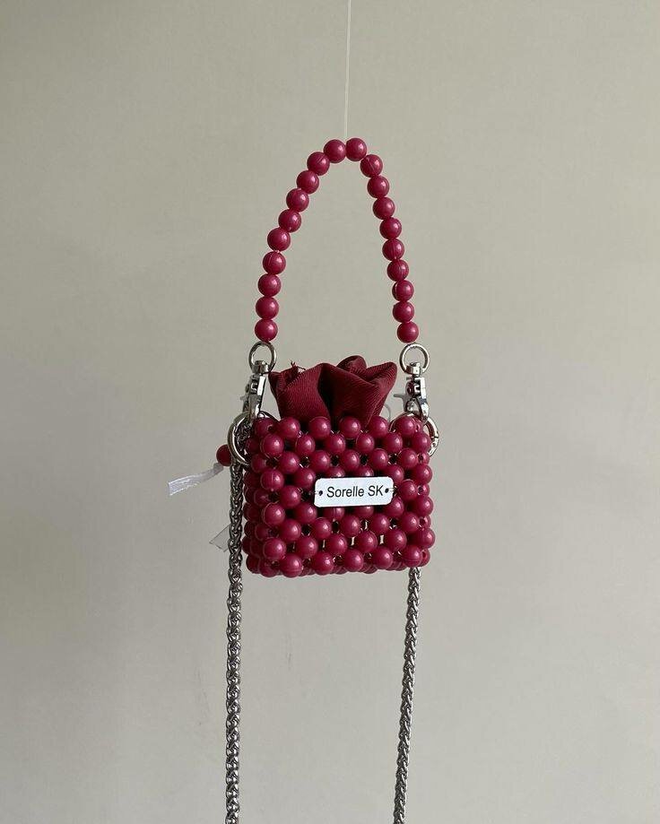 Sac perles élégant femme
