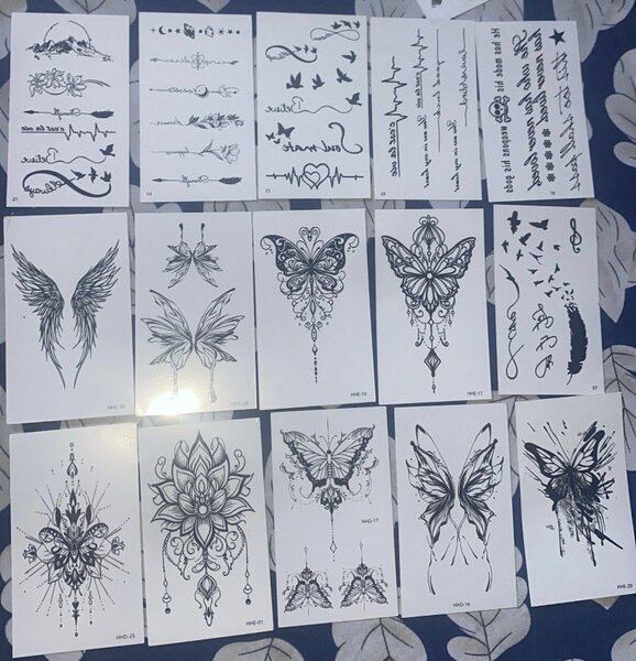 Tatouages Temporaires Art Floral