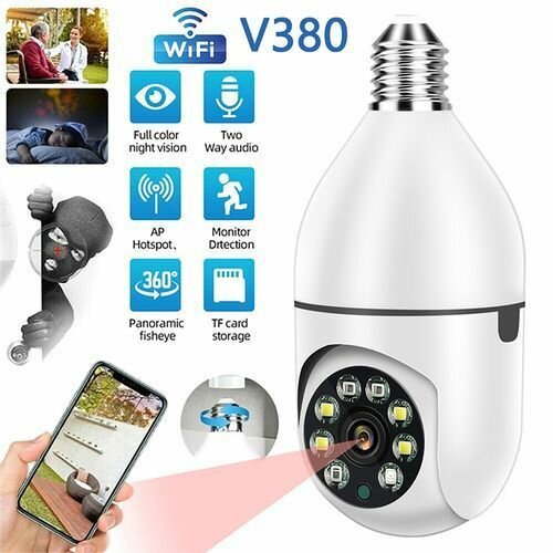 360 Degree Light Bulb Wireless IP Camera