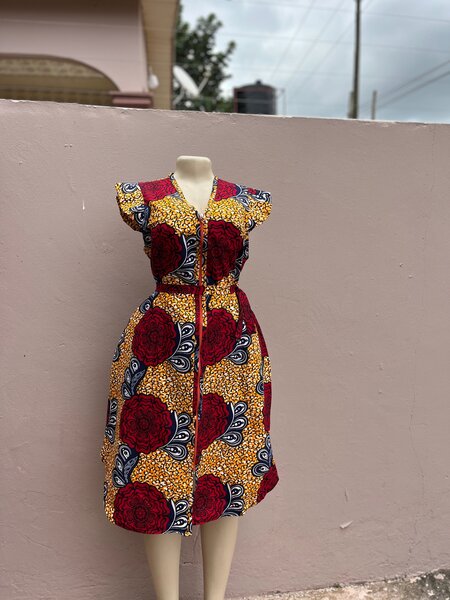 African print dress