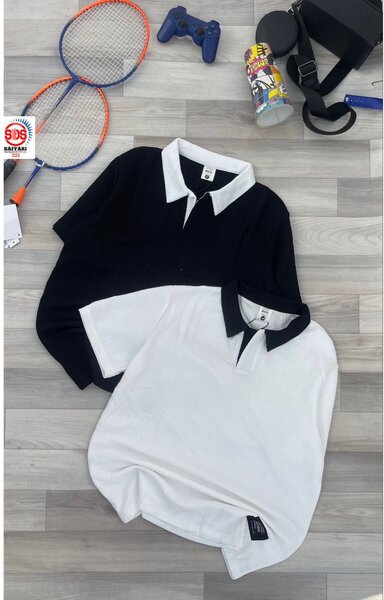 Polo Homme Bicolore Élégant