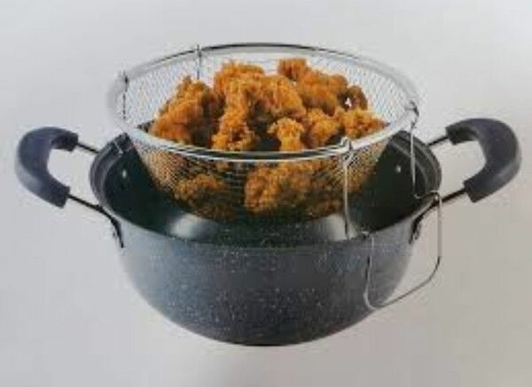 Casserole de cuisine+couvercle en verre -friteuse