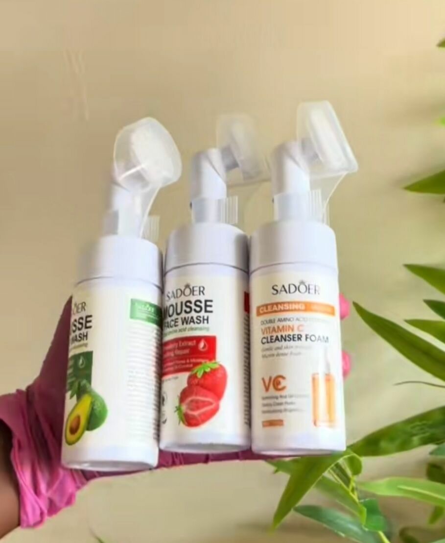 Mousse nettoyante visage vitaminée