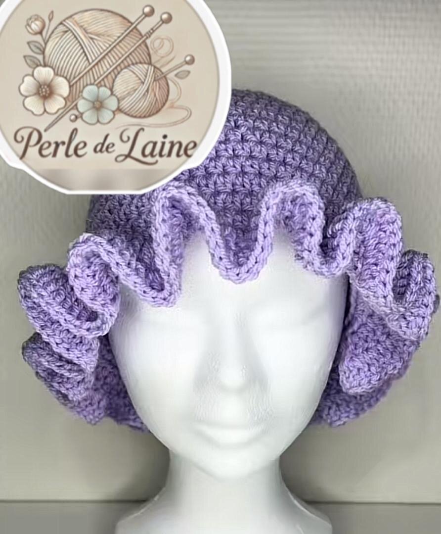 Casquette en crochet Perle de Laine