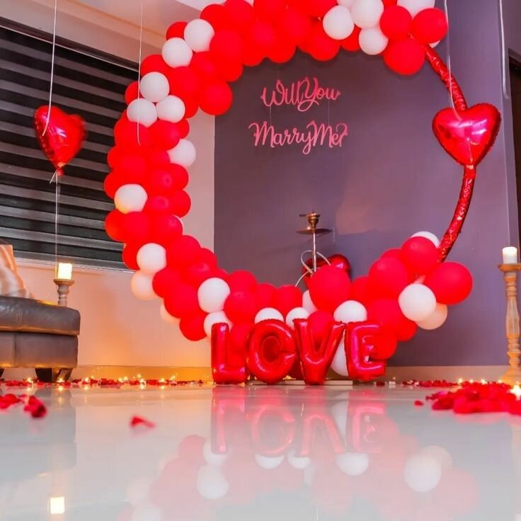 Birthday and Engagement room deco