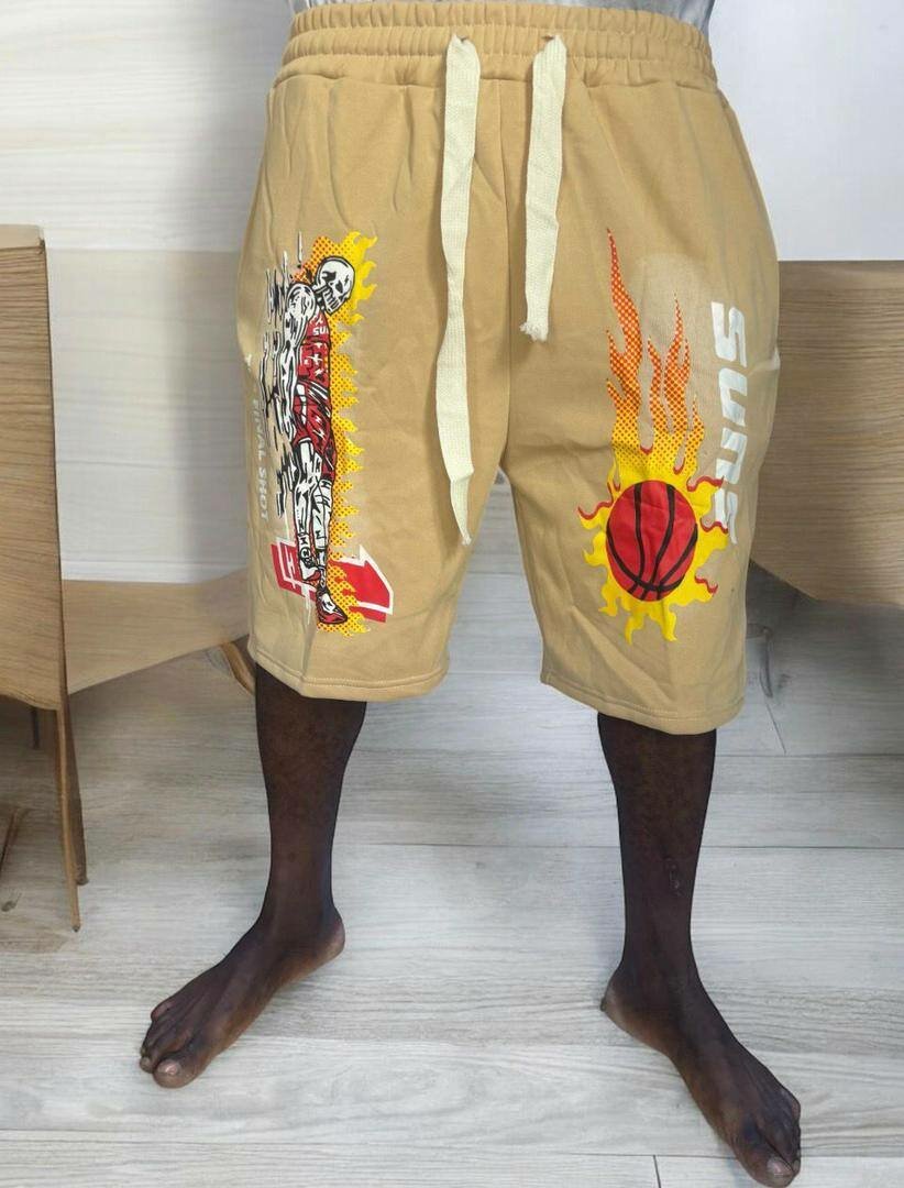 Shorts baskets graphiques