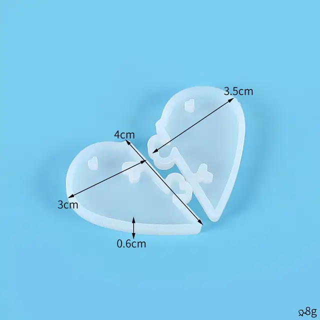 Puzzle heart mold