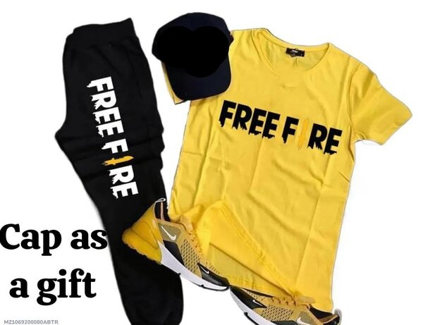 3 Pcs Men's Printed Tracksuit