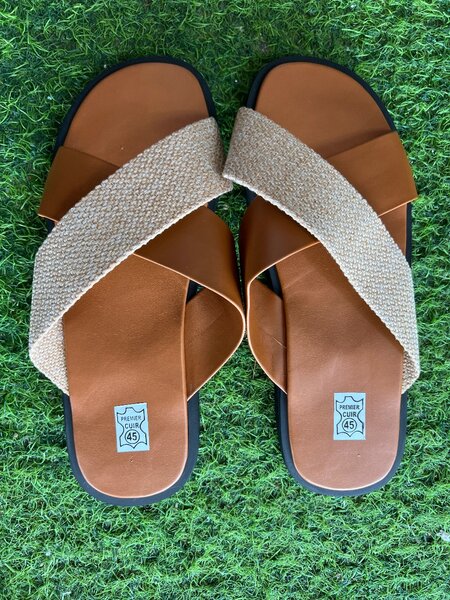 Sandales décontractées en cuir