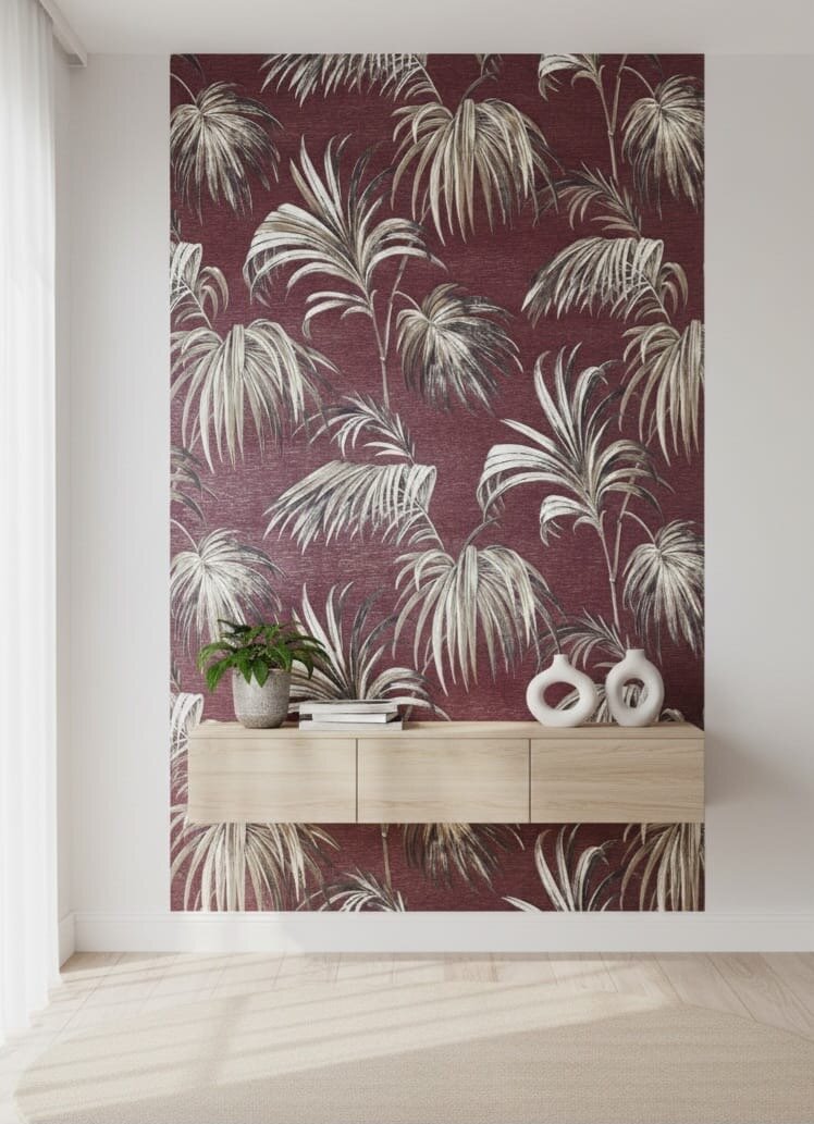 Papier peint tropical moderne