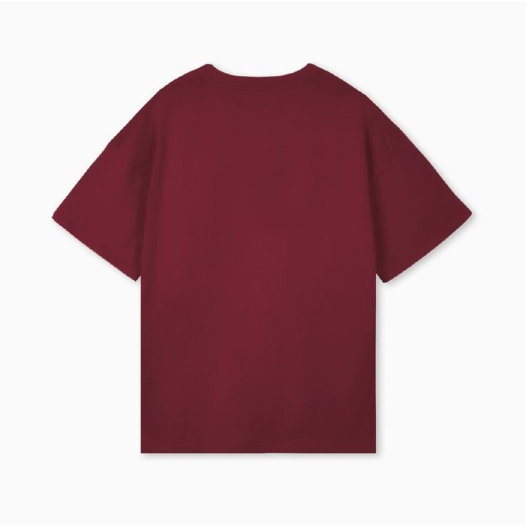 T-shirt classique bordeaux homme