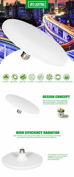 Ampoule LED UFO haute efficacité