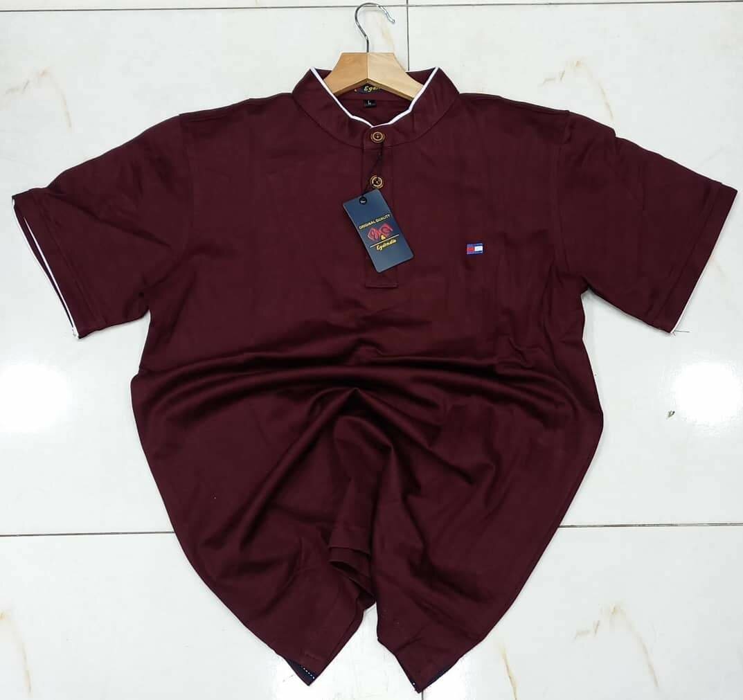 Polo coton colle maho