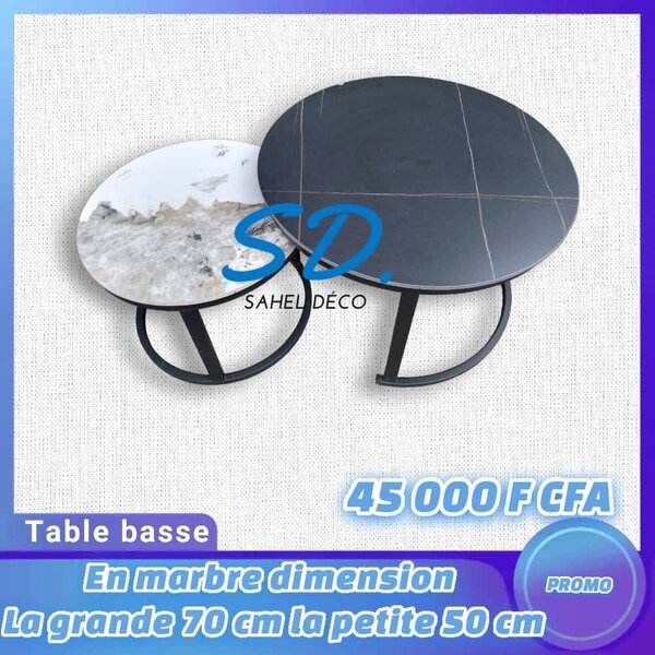 Tables basses en marbre